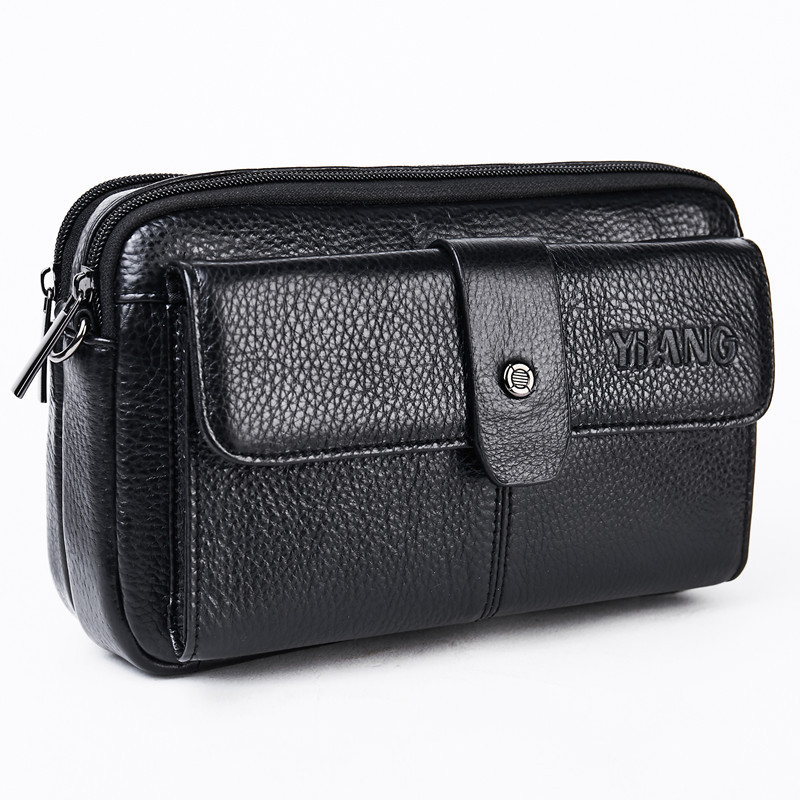 Fashion Top Layer Cowhide Messenger Bag Multifunctional - Image 3