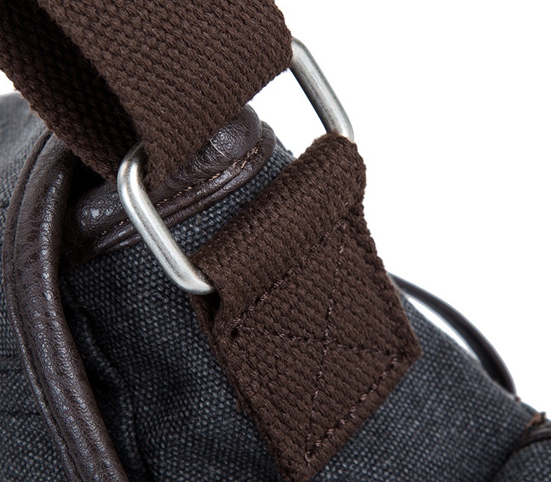 Portable canvas shoulder bag - Image 4