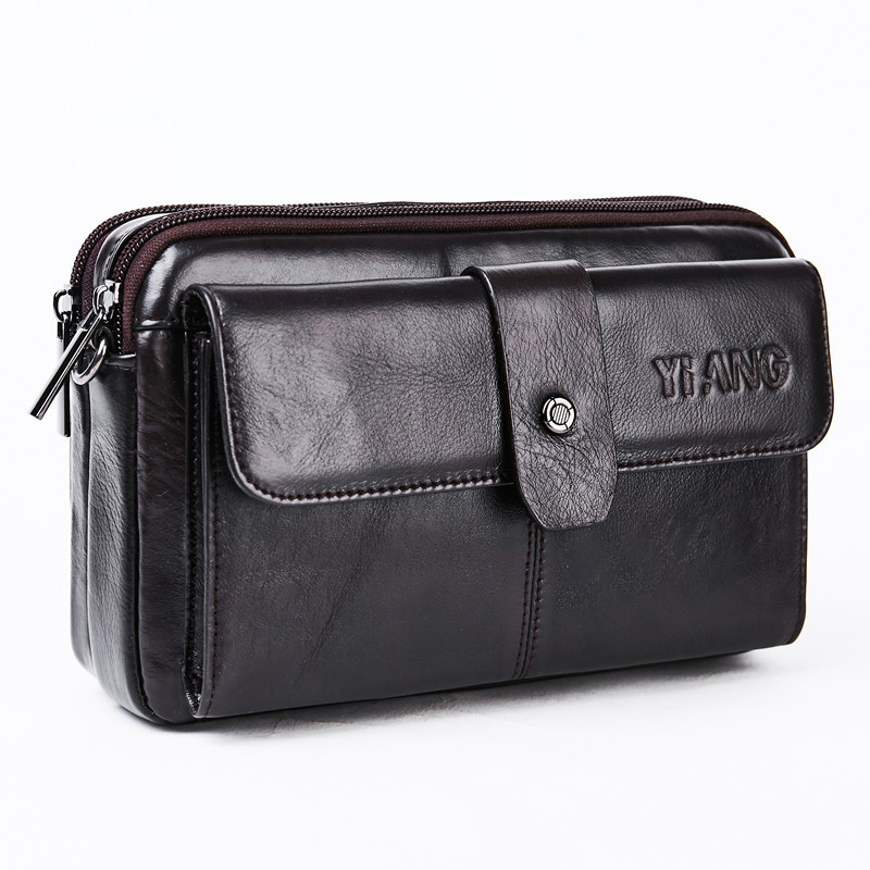 Fashion Top Layer Cowhide Messenger Bag Multifunctional - Image 5