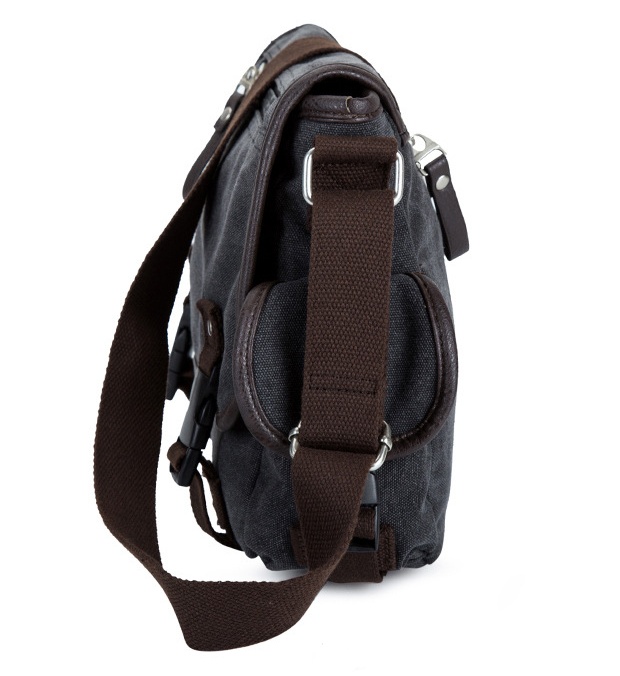Portable canvas shoulder bag - Image 6