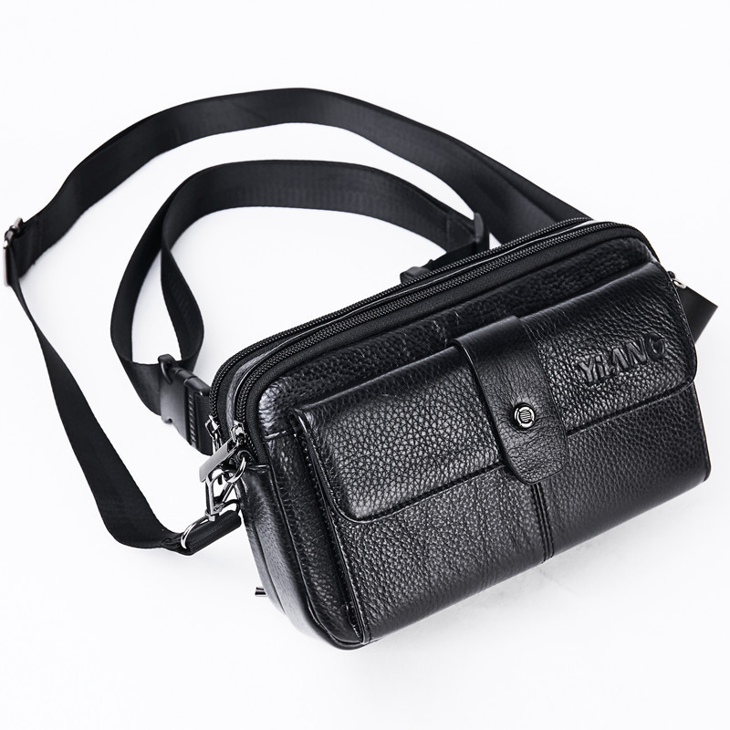 Fashion Top Layer Cowhide Messenger Bag Multifunctional - Image 2