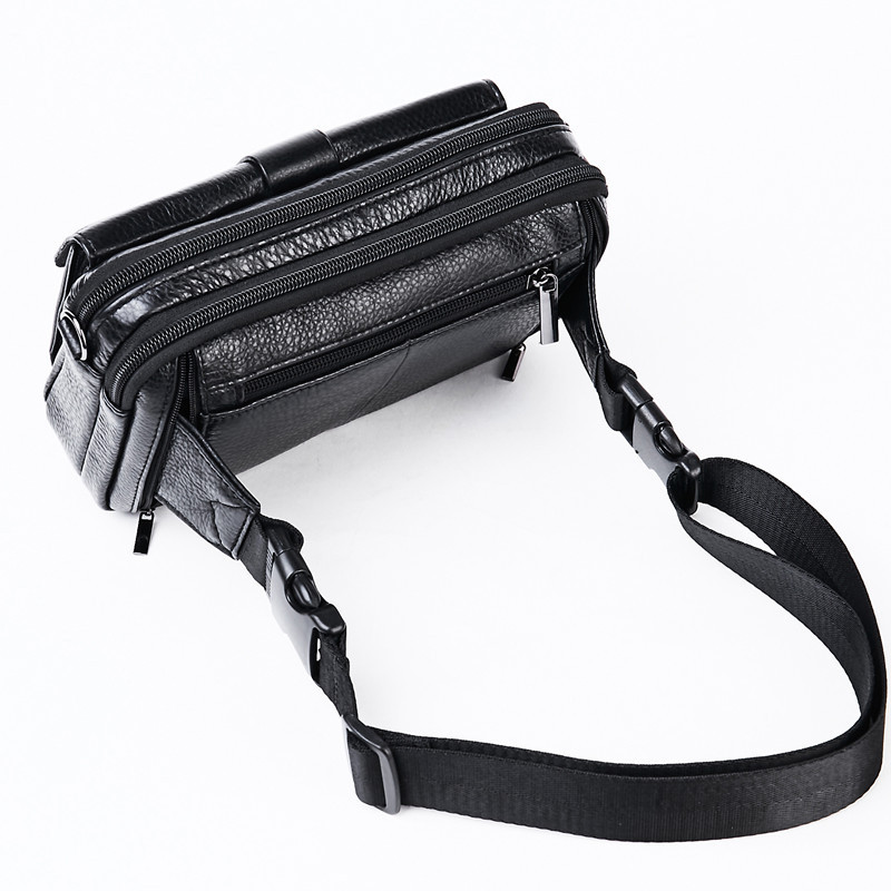 Fashion Top Layer Cowhide Messenger Bag Multifunctional - Image 6